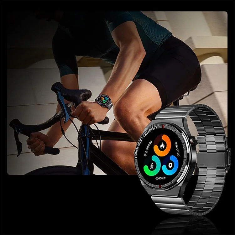 REMAX Watch9 Smartwatch mit Multifunktions-Gesundheitsüberwachung und Sportarmband mit drahtlosen Sprachgesprächen - Metallarmband