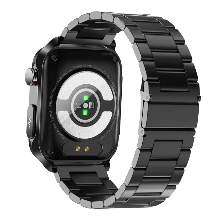 TK11P Breathing Training Smart Watch Electrotherapy+ECG Health Monitor Bracelet, Steel Strap