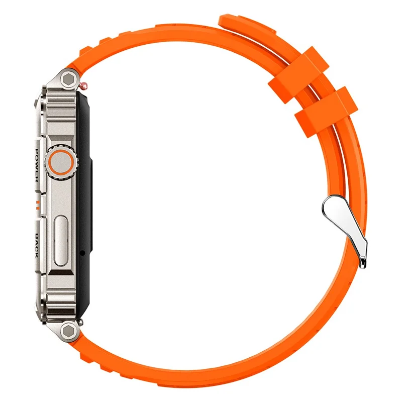 KR88 Smart Watch IP67 Waterproof Fitness Tracker Bracelet Heart Rate Blood Oxygen Monitor Sleep Tracking - Orange