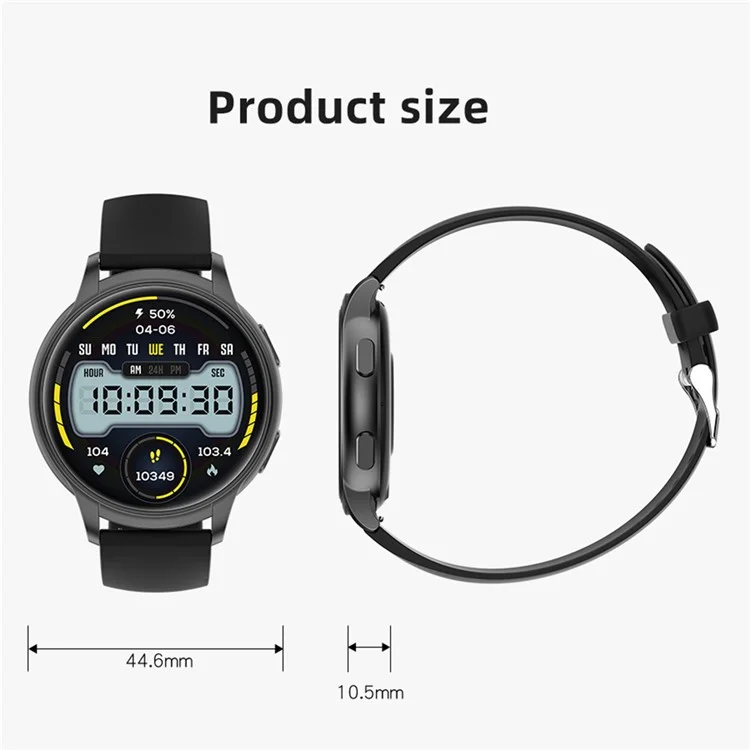 P2 Super Women Fitness Tracker Tracker Monitor Smoning Smart Watch с Bluetooth Call - Черный