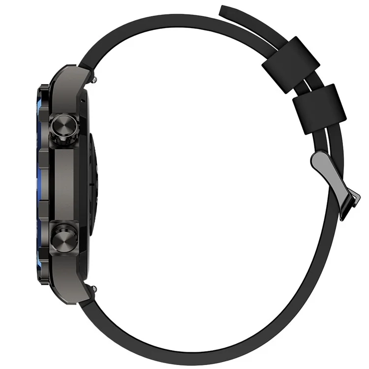 Großpackungskauf AM13 Runder Bildschirm 1,43 Zoll AMOLED Smartwatch Outdoor-Sport Bluetooth-Sprech-Fitness-Armband - Schwarz / Blau