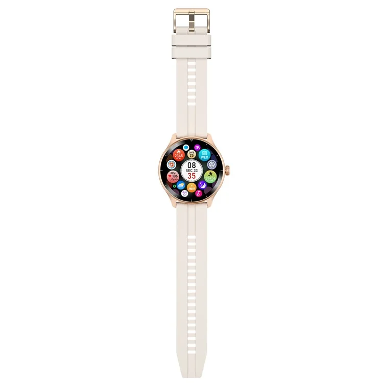 Acquisto all'ingrosso R21 1.45 '' Smartwatch con schermo touch TFT 100+ Sport Attività Fitness Tracker Bluetooth Rispondi alle chiamate - Rose Gold