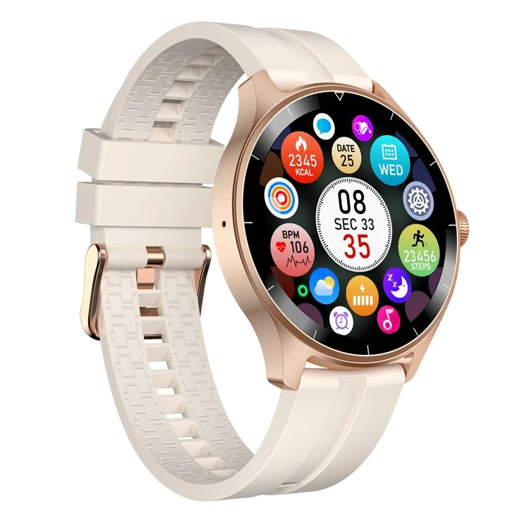 Acquisto all'ingrosso R21 1.45 '' Smartwatch con schermo touch TFT 100+ Sport Attività Fitness Tracker Bluetooth Rispondi alle chiamate - Rose Gold