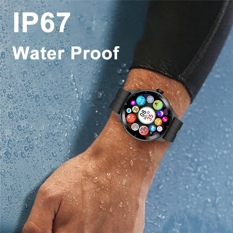 Acquisto all'ingrosso R21 1.45 '' Smartwatch con schermo touch TFT 100+ Sport Attività Fitness Tracker Bluetooth Rispondi alle chiamate - Rose Gold
