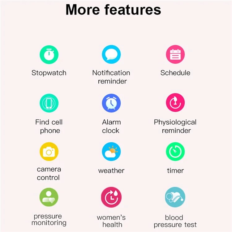 Acquisto all'ingrosso R21 1.45 '' Smartwatch con schermo touch TFT 100+ Sport Attività Fitness Tracker Bluetooth Rispondi alle chiamate - Rose Gold