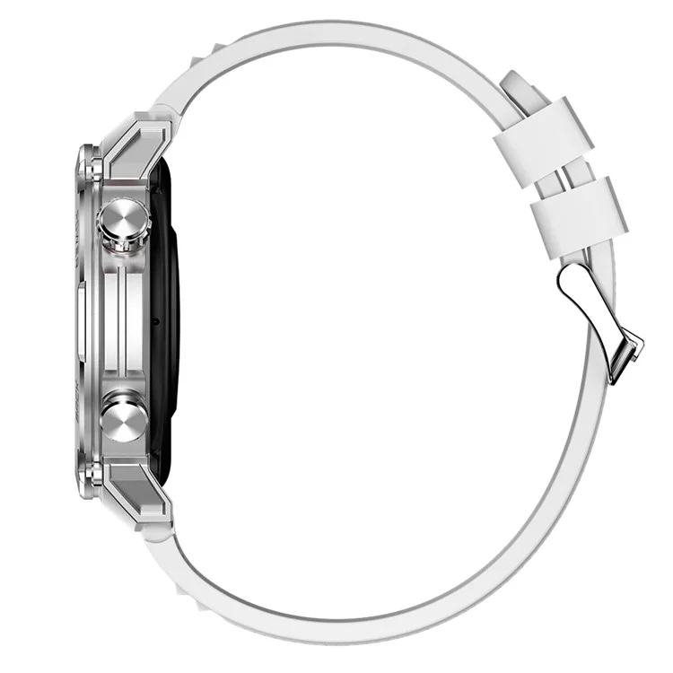 Bulk Buy R19 Bluetooth-Call-Smartwatch 1.39'' TFT-Touchscreen Fitness-Tracker mit Schlaf-Herzfrequenzmonitor - Silber / Silbernes Armband