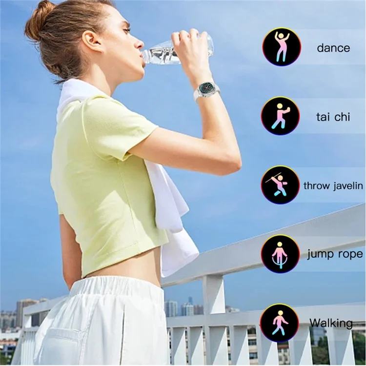 Bulk Buy R19 Bluetooth-Call-Smartwatch 1.39'' TFT-Touchscreen Fitness-Tracker mit Schlaf-Herzfrequenzmonitor - Silber / Silbernes Armband