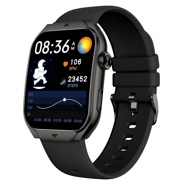 Bulk Buy AM17 1,96" AMOLED-Quadratbildschirm-Uhr Bluetooth-Anruf IP67 Wasserdicht Sportarmband - Anlaufschutz
