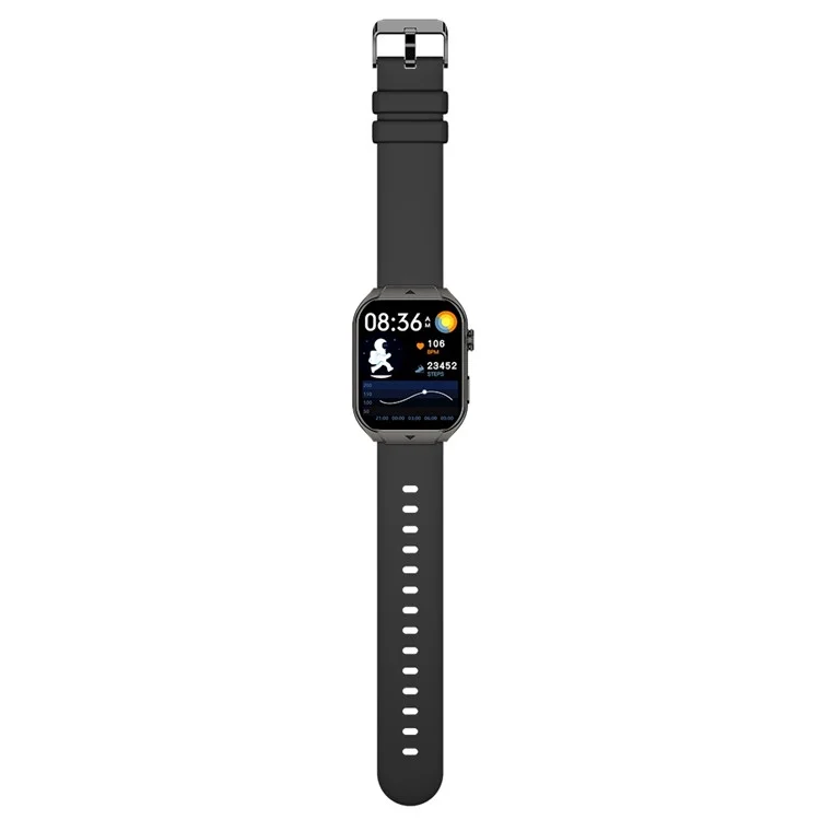 Bulk Buy AM17 1,96" AMOLED-Quadratbildschirm-Uhr Bluetooth-Anruf IP67 Wasserdicht Sportarmband - Anlaufschutz