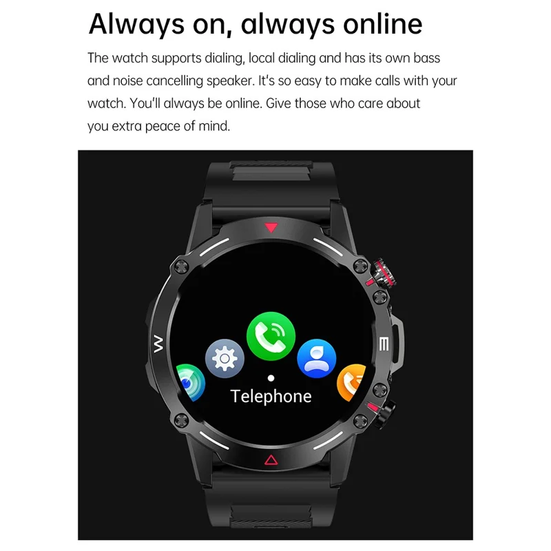 HK87 Smart Watch Support Bluetooth-compatible Call 1.43-Inch AMOLED Screen Intelligent Sleeping Status Monitor Watch - Silver