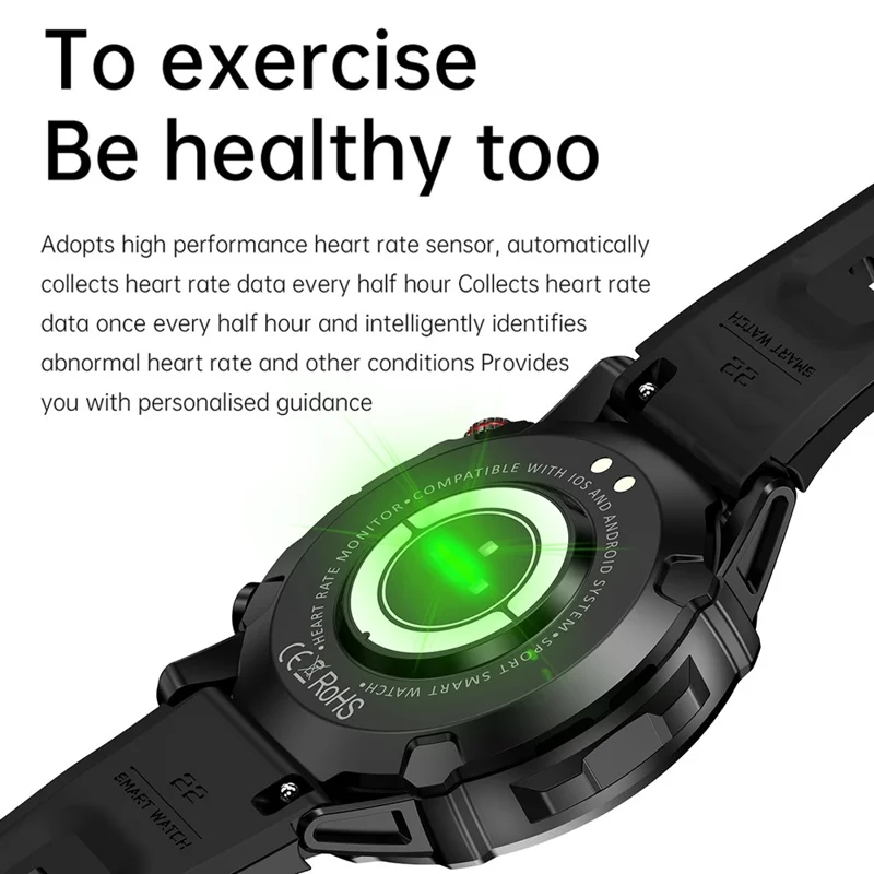 HK87 Smart Watch Support Bluetooth-compatible Call 1.43-Inch AMOLED Screen Intelligent Sleeping Status Monitor Watch - Silver