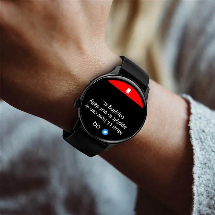 HK85 1.43-inch AMOLED Screen Smart Watch Heart Rate Monitoring Bluetooth-compatible Calling Sports Watch - Black