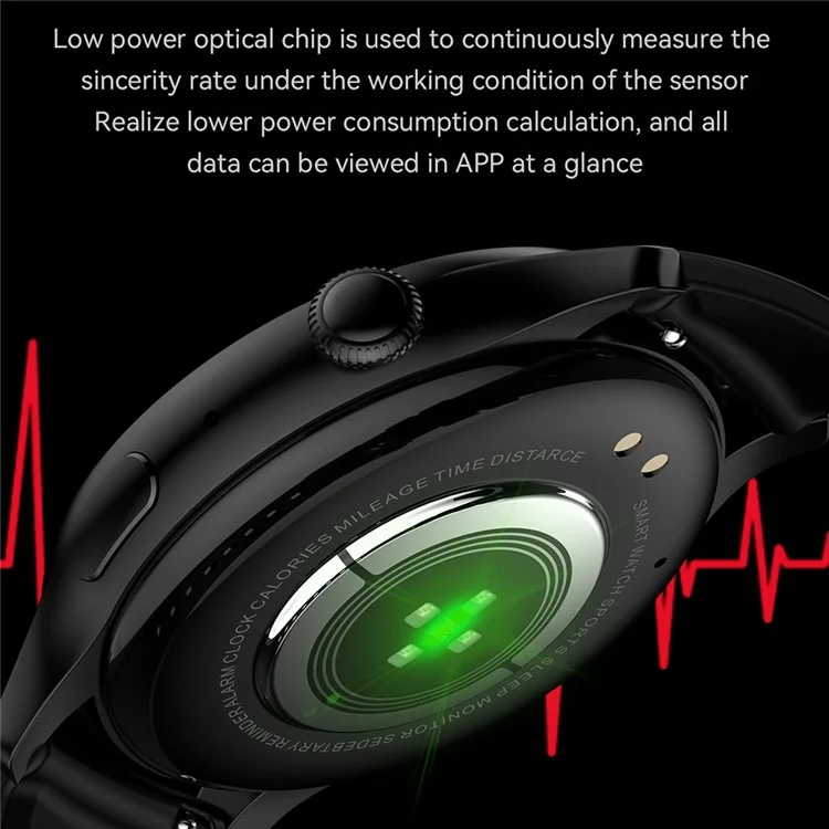 HK85 1.43-inch AMOLED Screen Smart Watch Heart Rate Monitoring Bluetooth-compatible Calling Sports Watch - Black