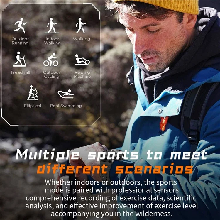 Relógio Inteligente à Prova d'Água IP68 T90 Rastreador de Fitness com Bluetooth Call Sports Watch Monitor de Frequência Cardíaca/Sono - Preto