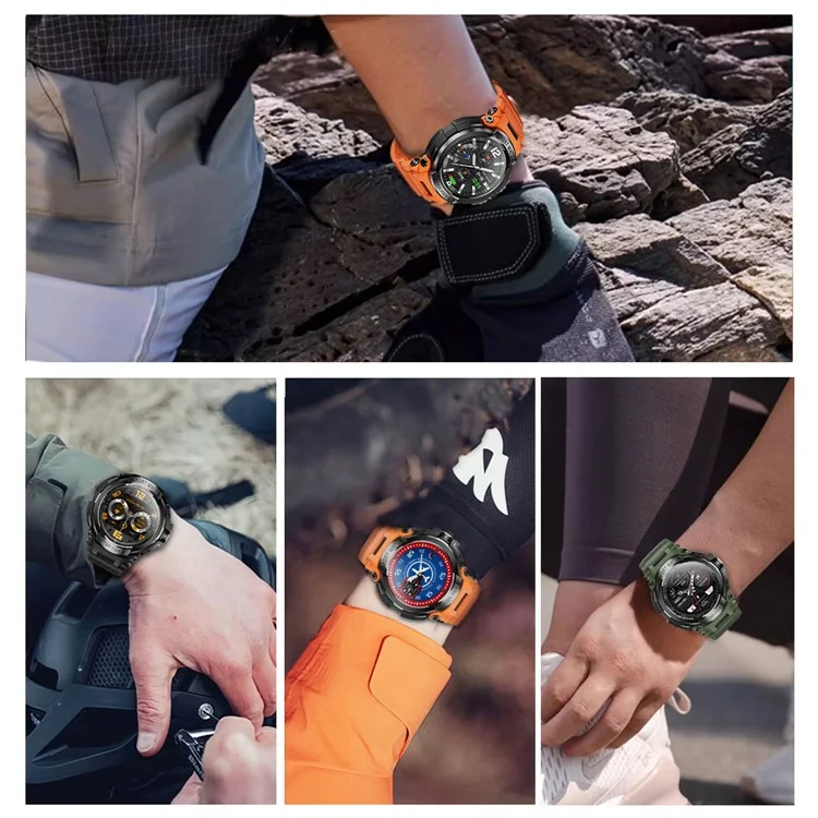 Relógio Inteligente à Prova d'Água IP68 T90 Rastreador de Fitness com Bluetooth Call Sports Watch Monitor de Frequência Cardíaca/Sono - Preto