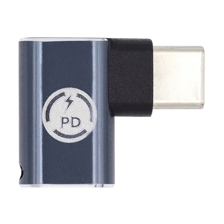 U2-058-LT017 Angled Design USB-C Male to 8Pin Female Converter 480Mbps Data Adapter for iPhone Type-C Tablet