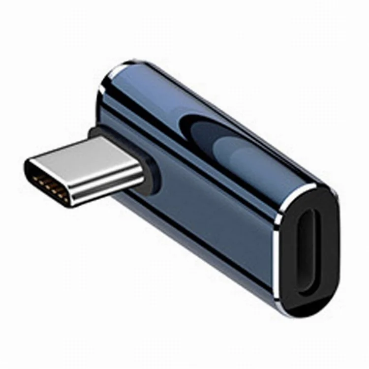 U2-058-LT016 USB-C Male to 8Pin Female 27W Power Adapter Angled Metal Connector