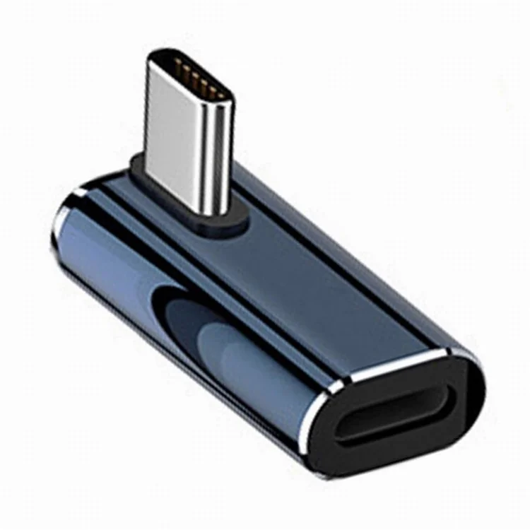 U2-058-LT016 USB-C Male to 8Pin Female 27W Power Adapter Angled Metal Connector