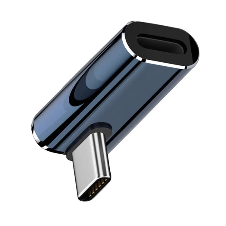 U2-058-LT016 USB-C Male to 8Pin Female 27W Power Adapter Angled Metal Connector