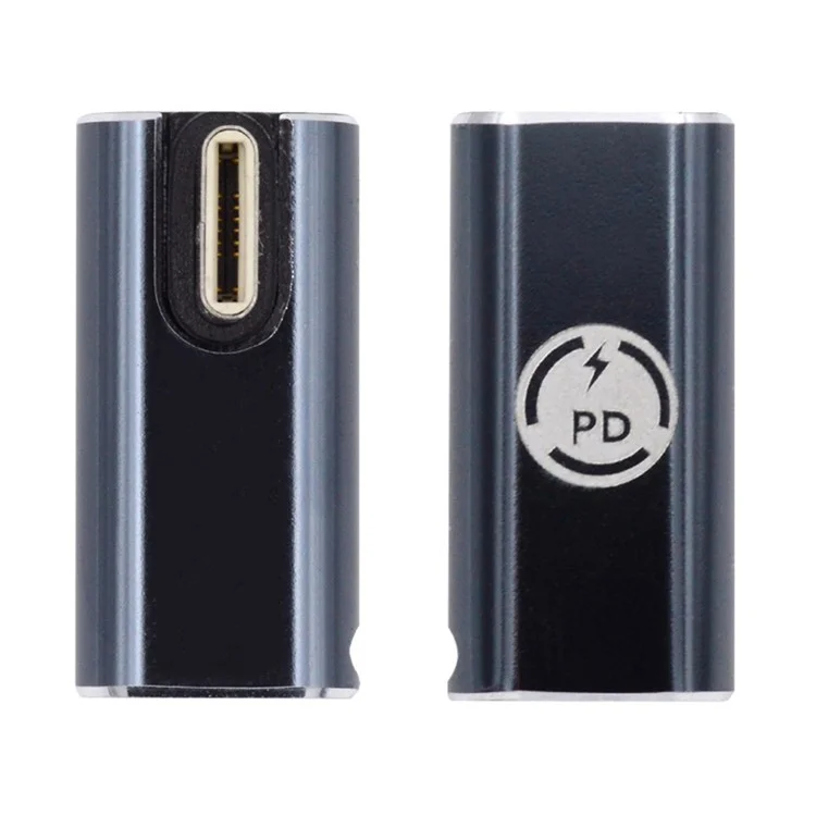 U2-058-LT016 USB-C Male to 8Pin Female 27W Power Adapter Angled Metal Connector