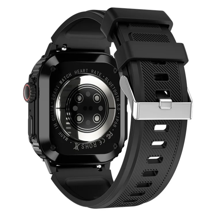 DK66 Modos Deportivos Múltiples de 1.95 Pulgadas Smart Watch Bluetooth Call Fitness Bracel - Negro