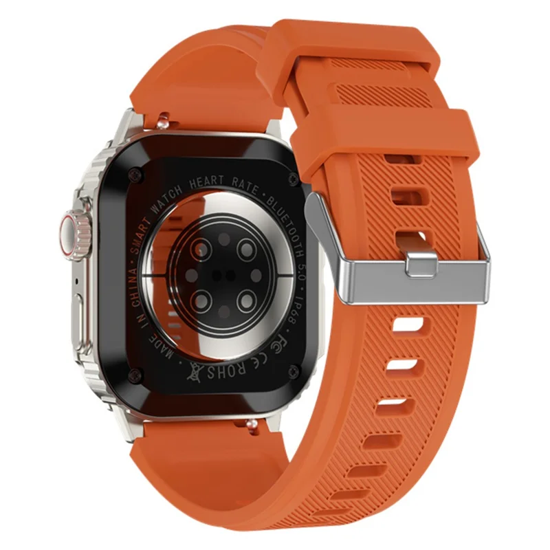 DK66 1.95-inch Multiple Sport Modes Smart Watch Bluetooth-compatible Call Fitness Bracelet - Orange