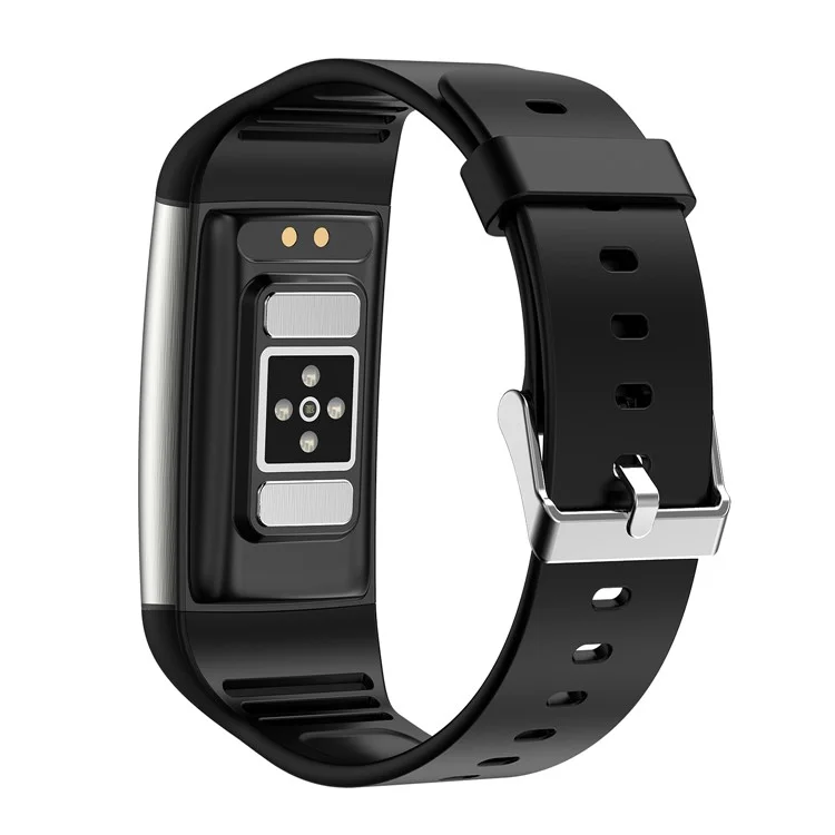 Tk76 1,47 "smart Bracelet IP68 Relógio de Saúde à Prova D'água Com ECG, Freqüência Cardíaca, Monitoramento de Temperatura - Preto