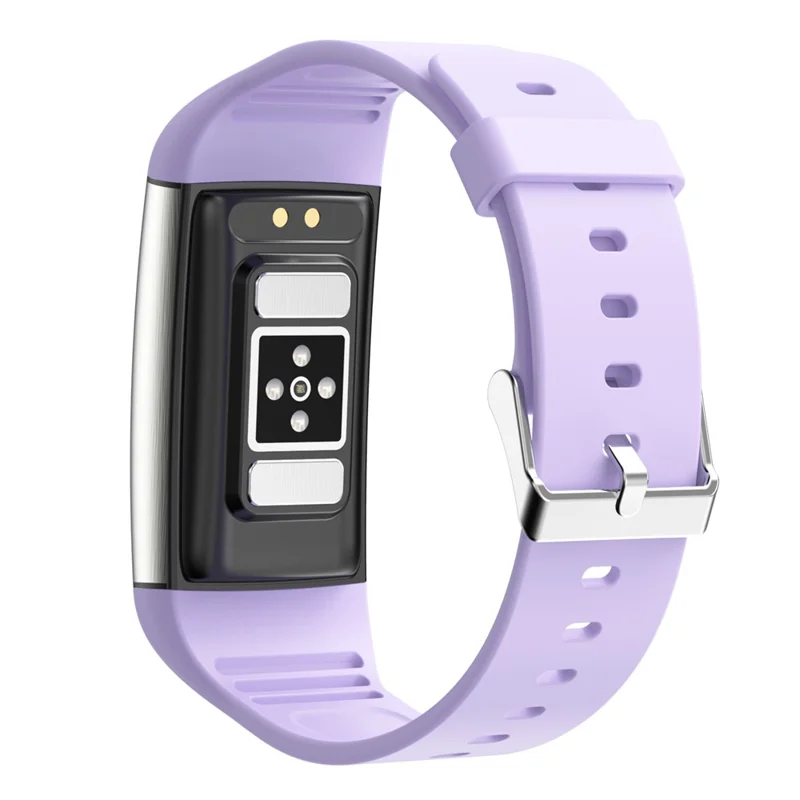 Bracelet connecté intelligent TK76 1,47" IP68 étanche avec surveillance de la santé ECG, fréquence cardiaque, température - Violet