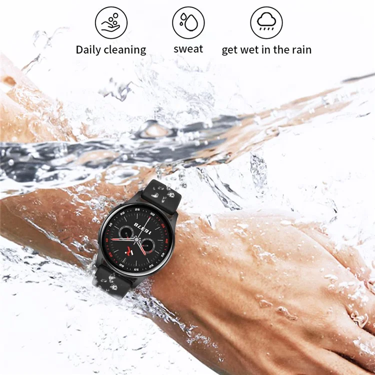 LX01 1,39 Zoll Smart Watch Bluetooth Anruf IP67 Wasserdicht Sportuhr Fitness Armband mit Gesundheitsüberwachung - Schwarz