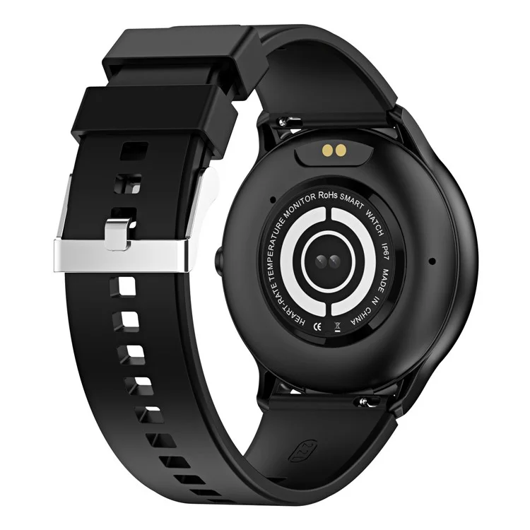 HDT6 1,63 "round Screen Smart Watch Bluetooth Calling Sports Bracelet Mit Gesundheitsüberwachung - Schwarz