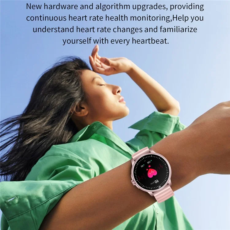 MX45 1.39" Bluetooth-compatible Talk Smart Watch Heart Rate Blood Pressure Health Monitor Sports Bracelet with Encoder - Black