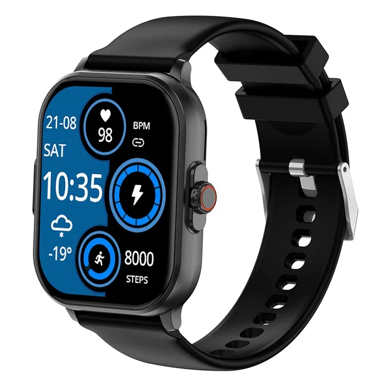E00 2.01 "tracker di Attività di Orologio Intelligente Con ECG Fare Frequer Sleep Monitor Per la Salute Della Salute - Nero