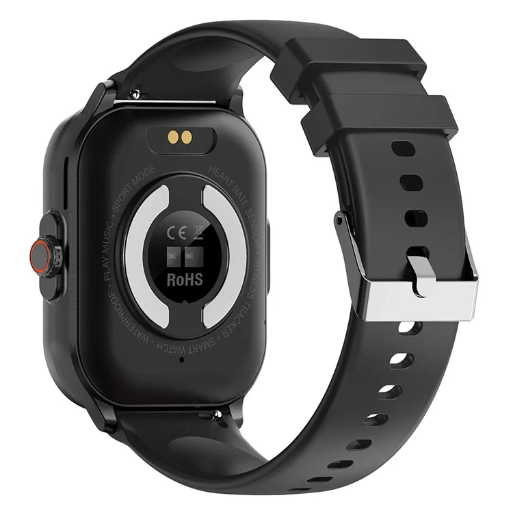 E00 2.01 "tracker di Attività di Orologio Intelligente Con ECG Fare Frequer Sleep Monitor Per la Salute Della Salute - Nero