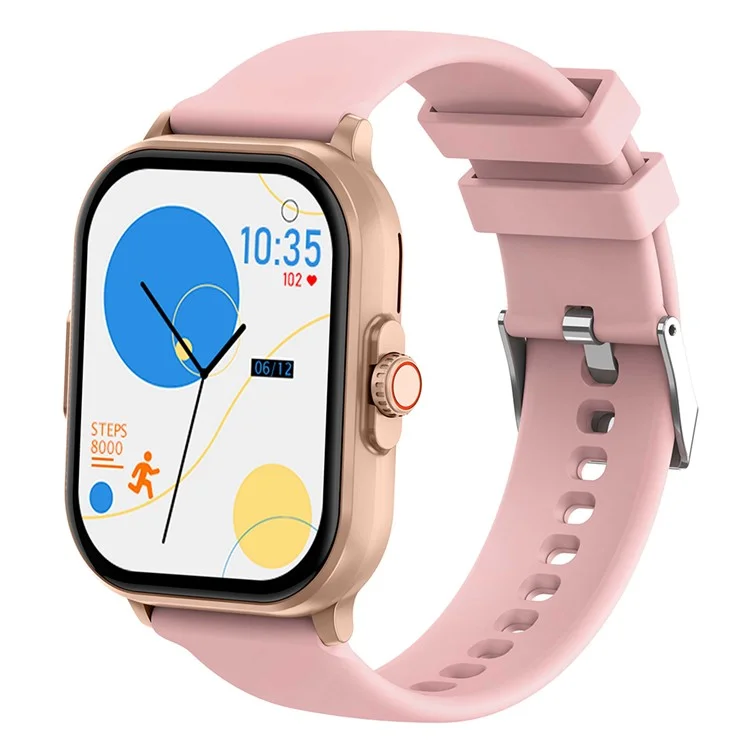 E00 2.01" Smart Watch Activity Tracker with Heart Rate Sleep Monitor for Health Fitness - Rose Gold