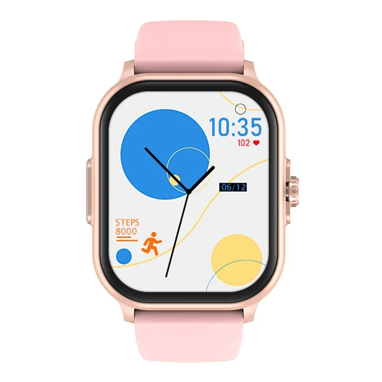 E00 2.01" Smart Watch Activity Tracker with Heart Rate Sleep Monitor for Health Fitness - Rose Gold