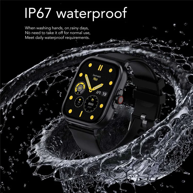 E00 2.01" Smart Watch Activity Tracker with Heart Rate Sleep Monitor for Health Fitness - Rose Gold