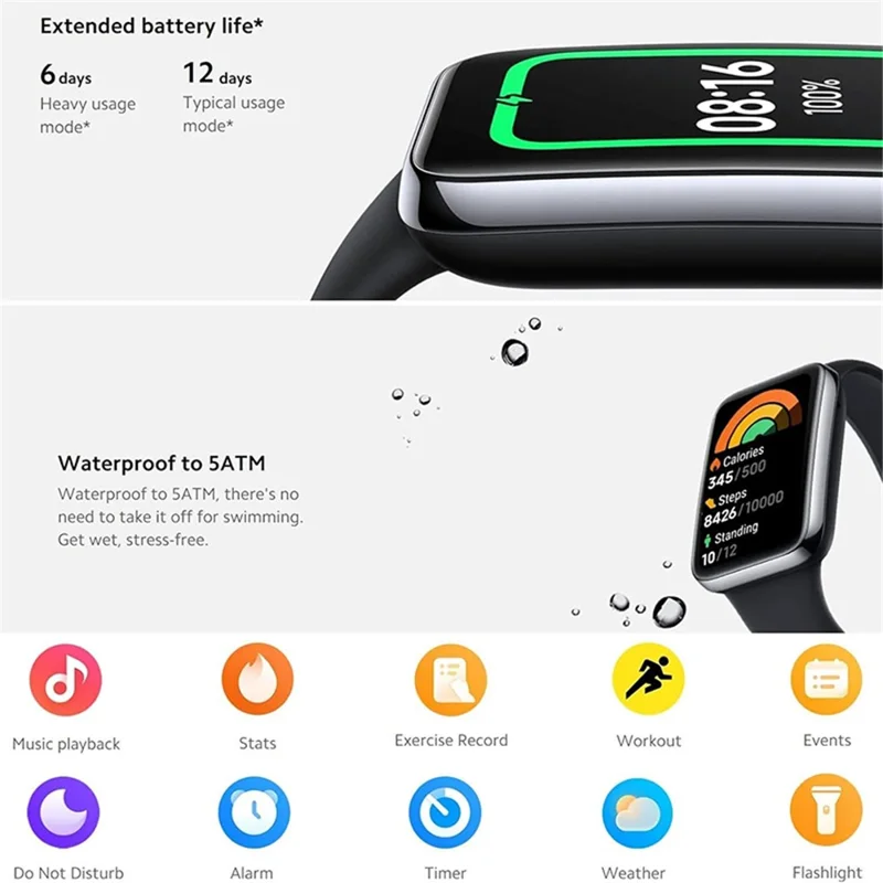 XIAOMI Smart Band 7 Pro Global Version 1.64" AMOLED Display 5ATM Waterproof Sports Watch - White