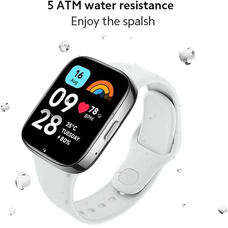 XIAOMI Redmi Smart Watch 3 Active Глобальная версия Дисплей 1,83 дюйма Умные часы Фитнес-трекер со 100 спортивными режимами - серый