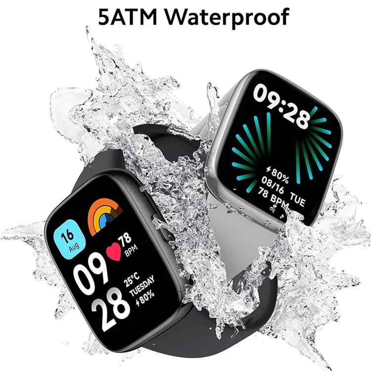 XIAOMI Redmi Smart Watch 3 Active Глобальная версия Дисплей 1,83 дюйма Умные часы Фитнес-трекер со 100 спортивными режимами - серый