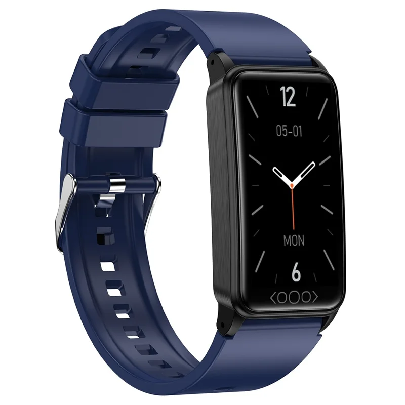 TK71pro 1.47" Smart Watch IP68 Waterproof Fitness Bracelet with Heart Rate Blood Oxygen Temperature Monitoring, DeepFit - Blue