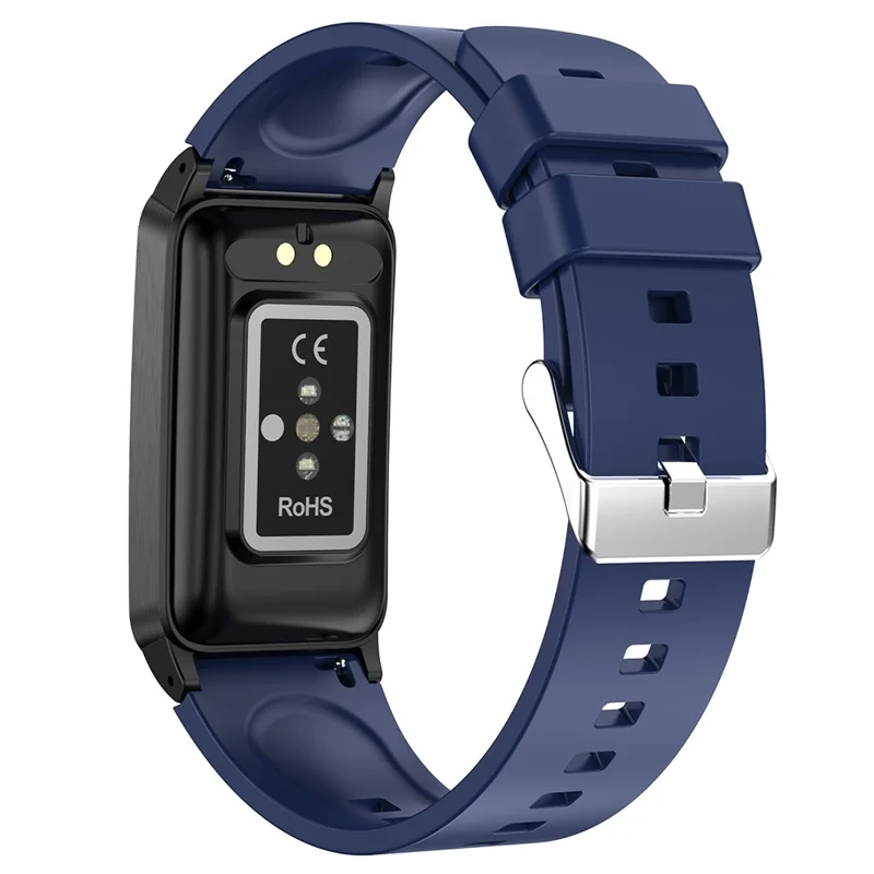 TK71pro 1.47" Smart Watch IP68 Waterproof Fitness Bracelet with Heart Rate Blood Oxygen Temperature Monitoring, DeepFit - Blue