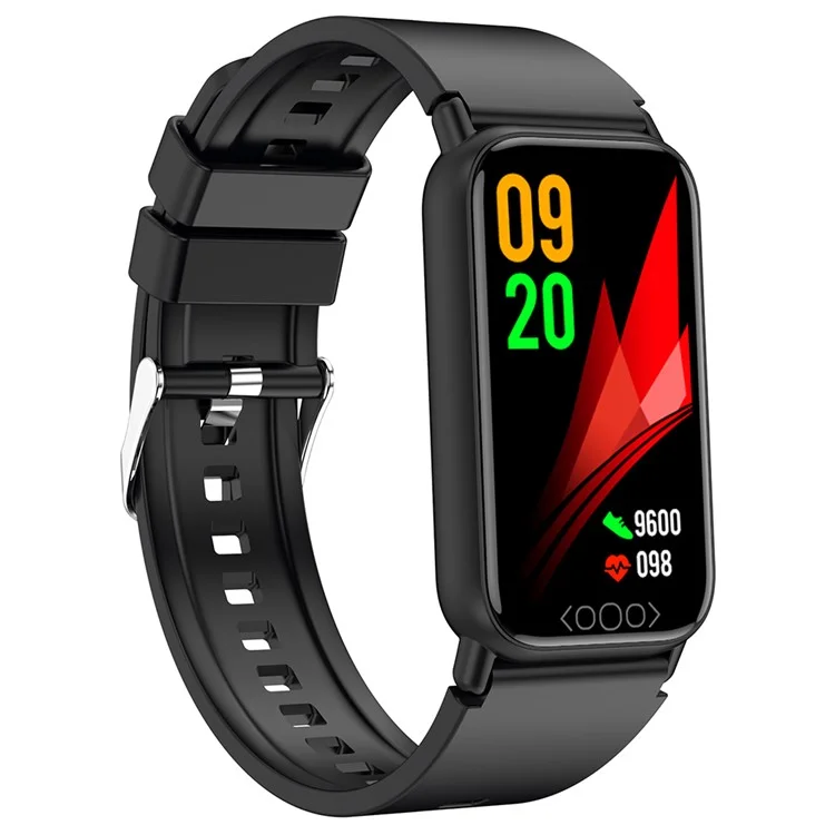 TK72 1.47" Smart Band Multi-Mode Sports Bracelet with Heart Rate Body Temperature Blood Oxygen Monitoring, DeepFit - Black