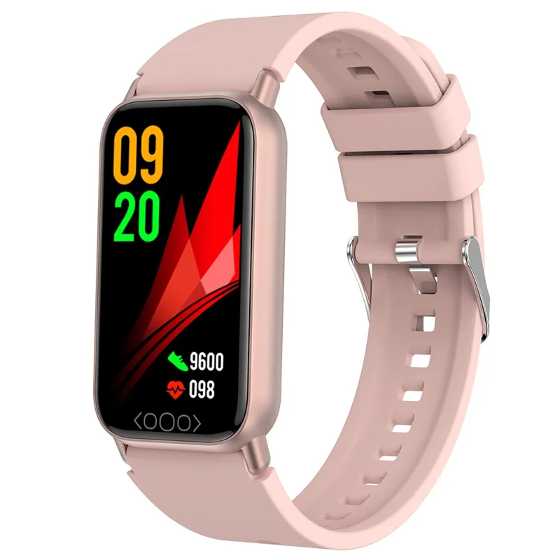 TK72 1,47 "bracelet Sportif Multimode de Bande Intelligente Avec Surveillance de la Température Corporelle du Corps Cardiaque, DeepFit - Rose