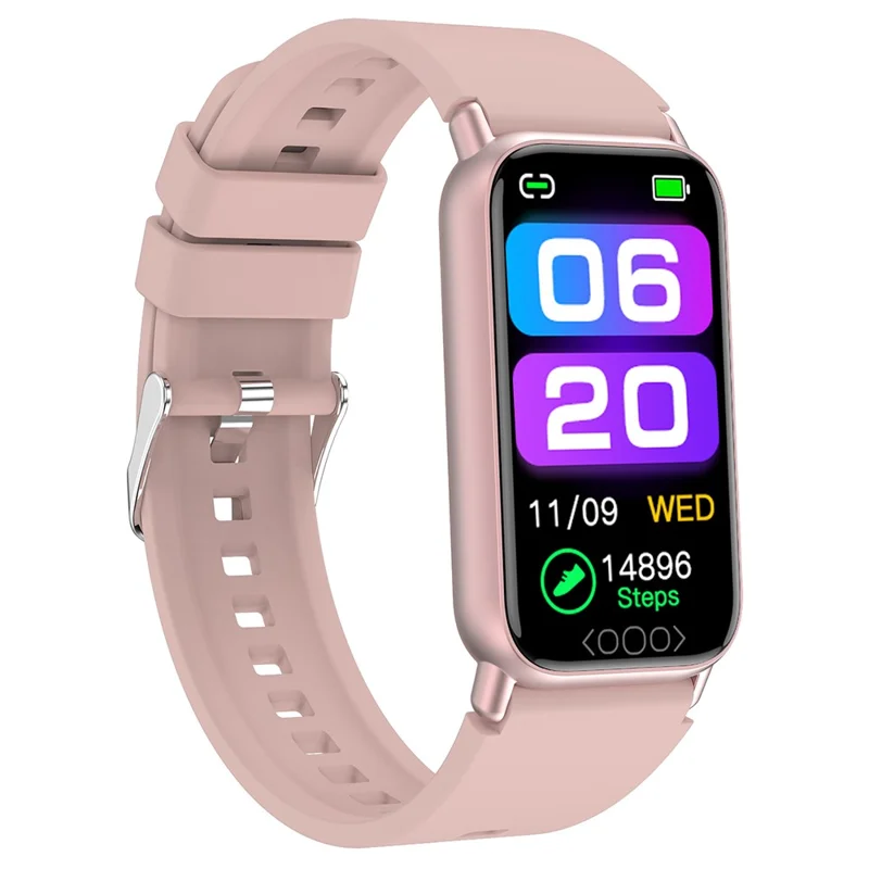 TK72 1,47 "bracelet Sportif Multimode de Bande Intelligente Avec Surveillance de la Température Corporelle du Corps Cardiaque, DeepFit - Rose