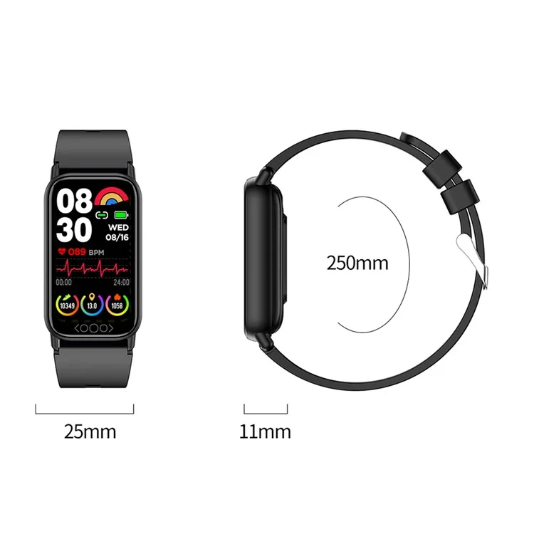TK72 1.47" Smart Band Multi-Mode Sports Bracelet with Heart Rate Body Temperature Blood Oxygen Monitoring, DeepFit - 米色