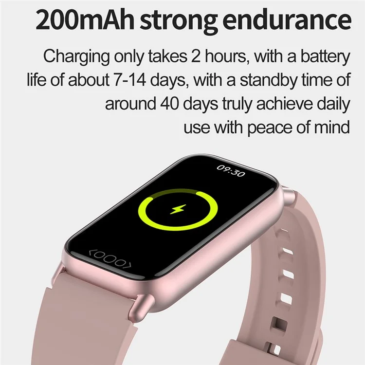 TK72 1.47" Smart Band Multi-Mode Sports Bracelet with Heart Rate Body Temperature Blood Oxygen Monitoring, DeepFit - 米色