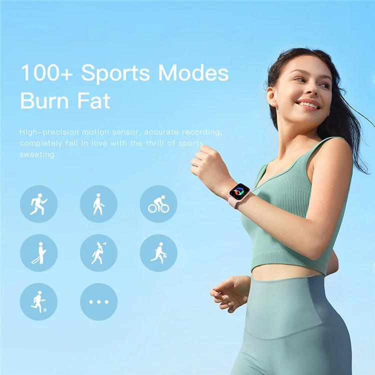 ZL54CJ 1.83-inch Touch Screen Smart Watch Bluetooth-compatible Talk Multi-Sport Mode Fitness Bracelet - Pink