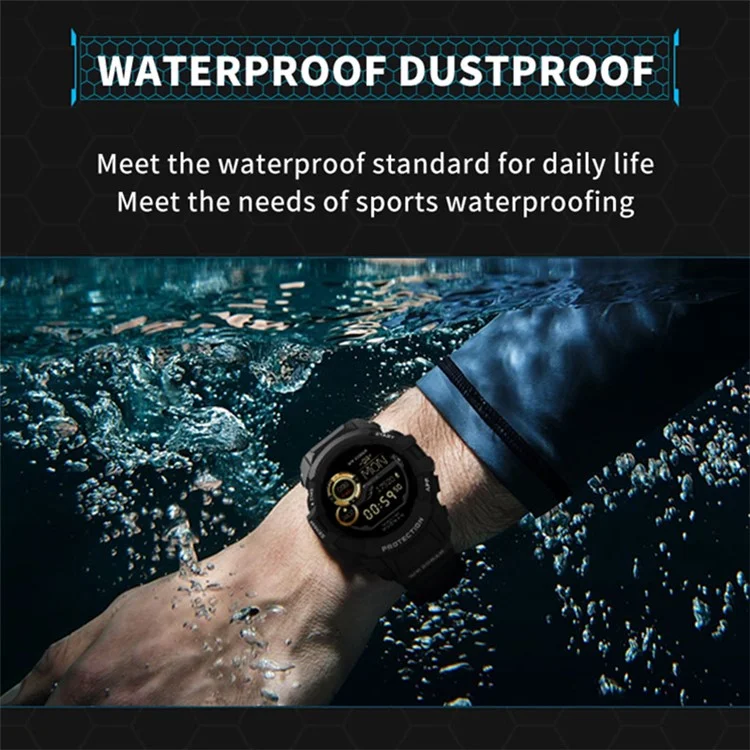 MT17S 1,6 Pouce HD Écran Intelligent Smart Watch Bluetooth Talk Outdoor Sports Bracelet Avec Boussole - Noir