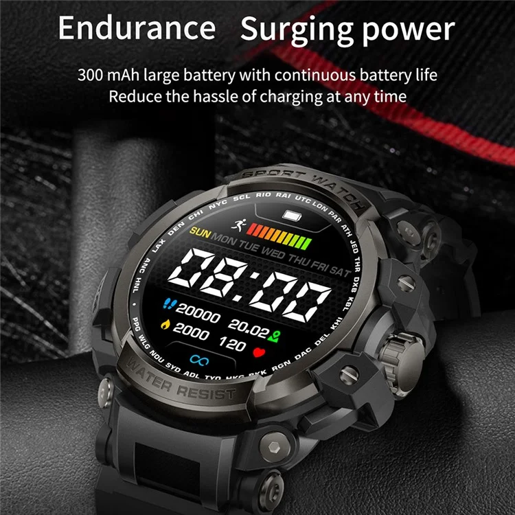 M16 1,39 Pouce Moniteur de Santé Tracker de Fitness IP68 IP68 Smart Smart Watch Smart - Vert