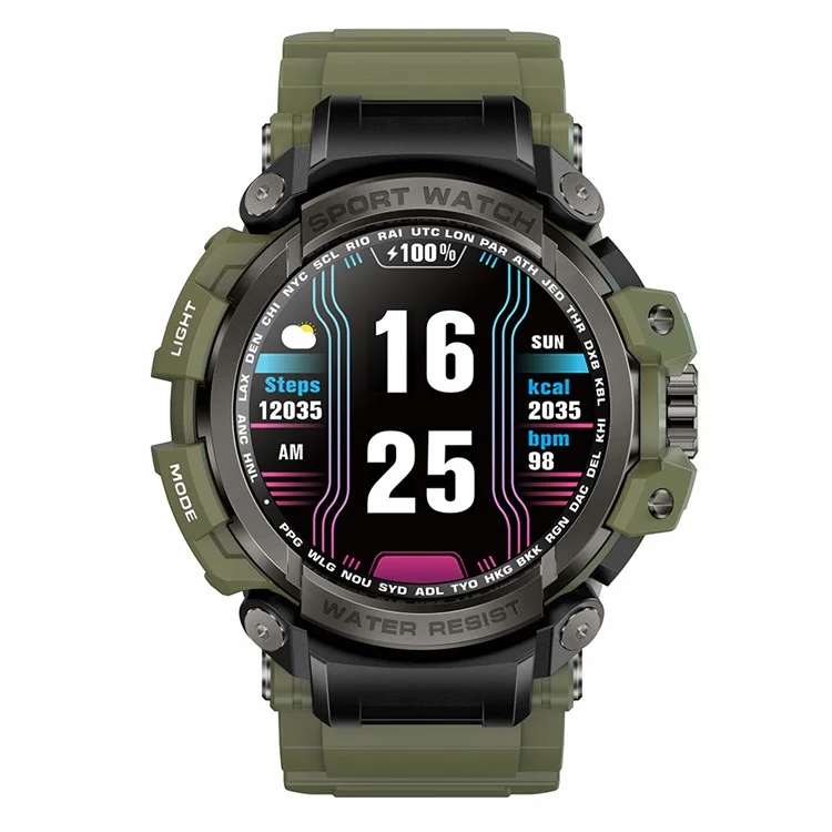M16 1,39 Pouce Moniteur de Santé Tracker de Fitness IP68 IP68 Smart Smart Watch Smart - Vert